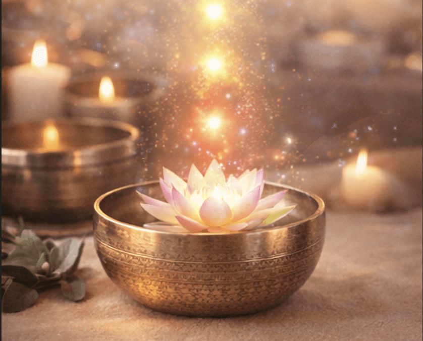 Massage signature avec bol tibétain à Genève chez FioreVita